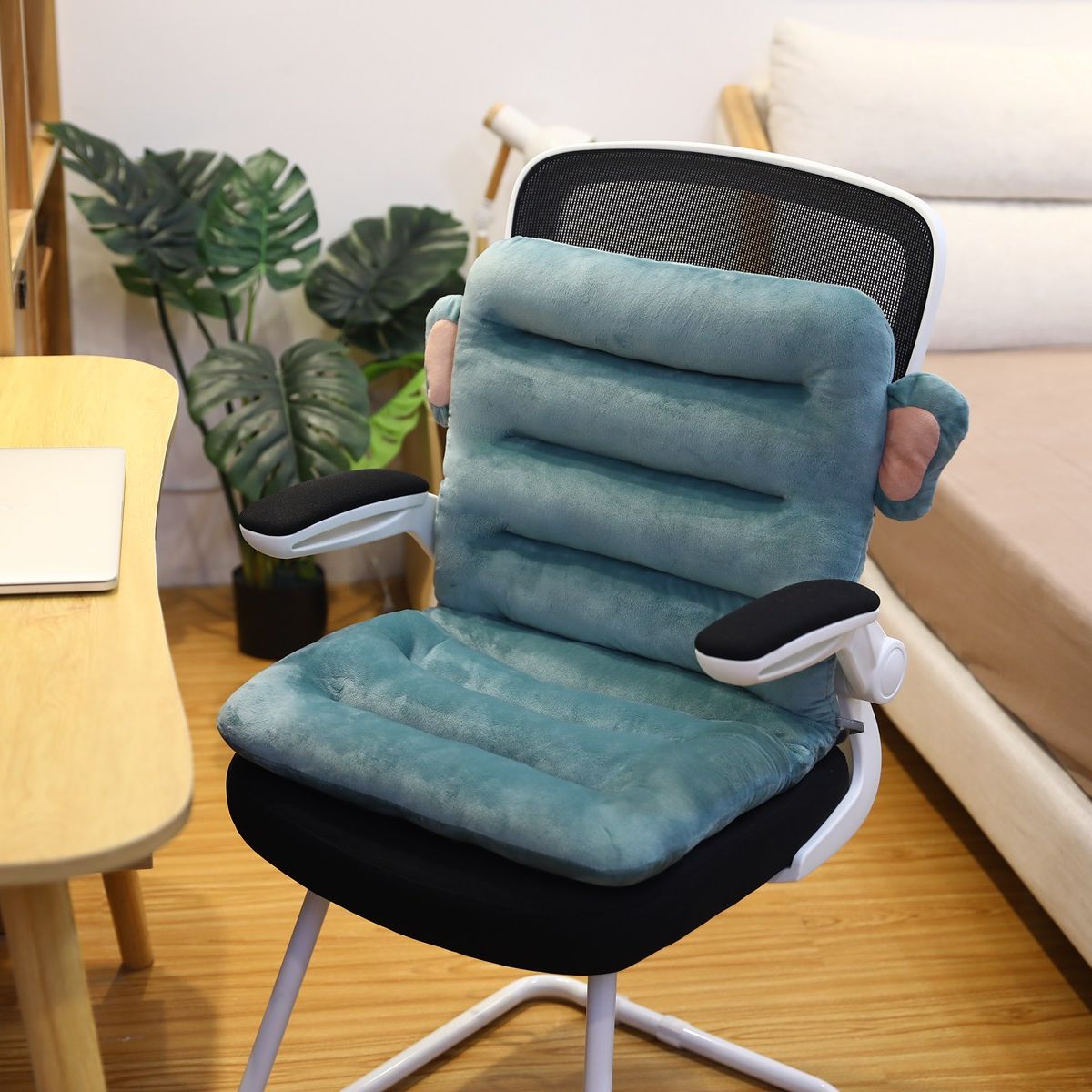 ComfortEase Orthopedic Cushion, Cotton, 100x45cm, Anti-Slip Base