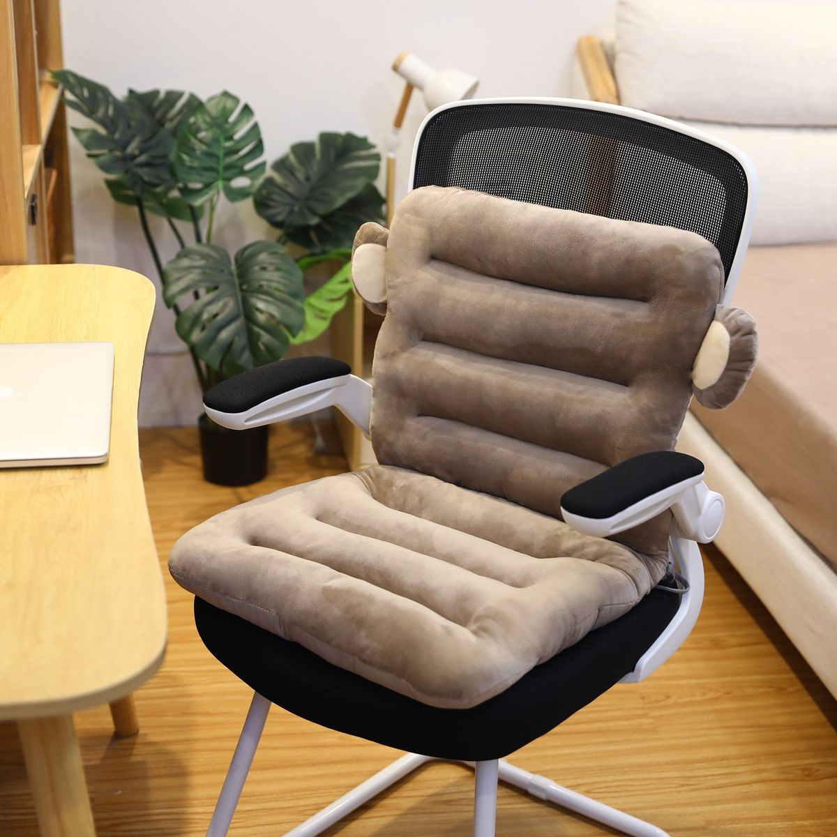 ComfortEase Orthopedic Cushion, Cotton, 100x45cm, Anti-Slip Base