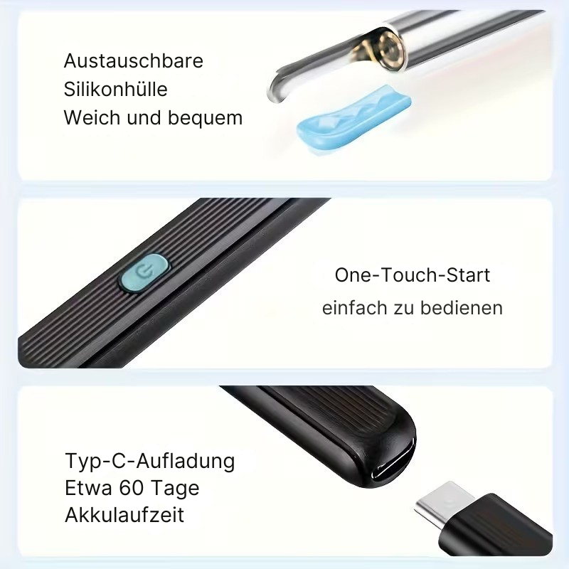 Otoscope with Camera | Ear Cleaner | Live View on Smartphone