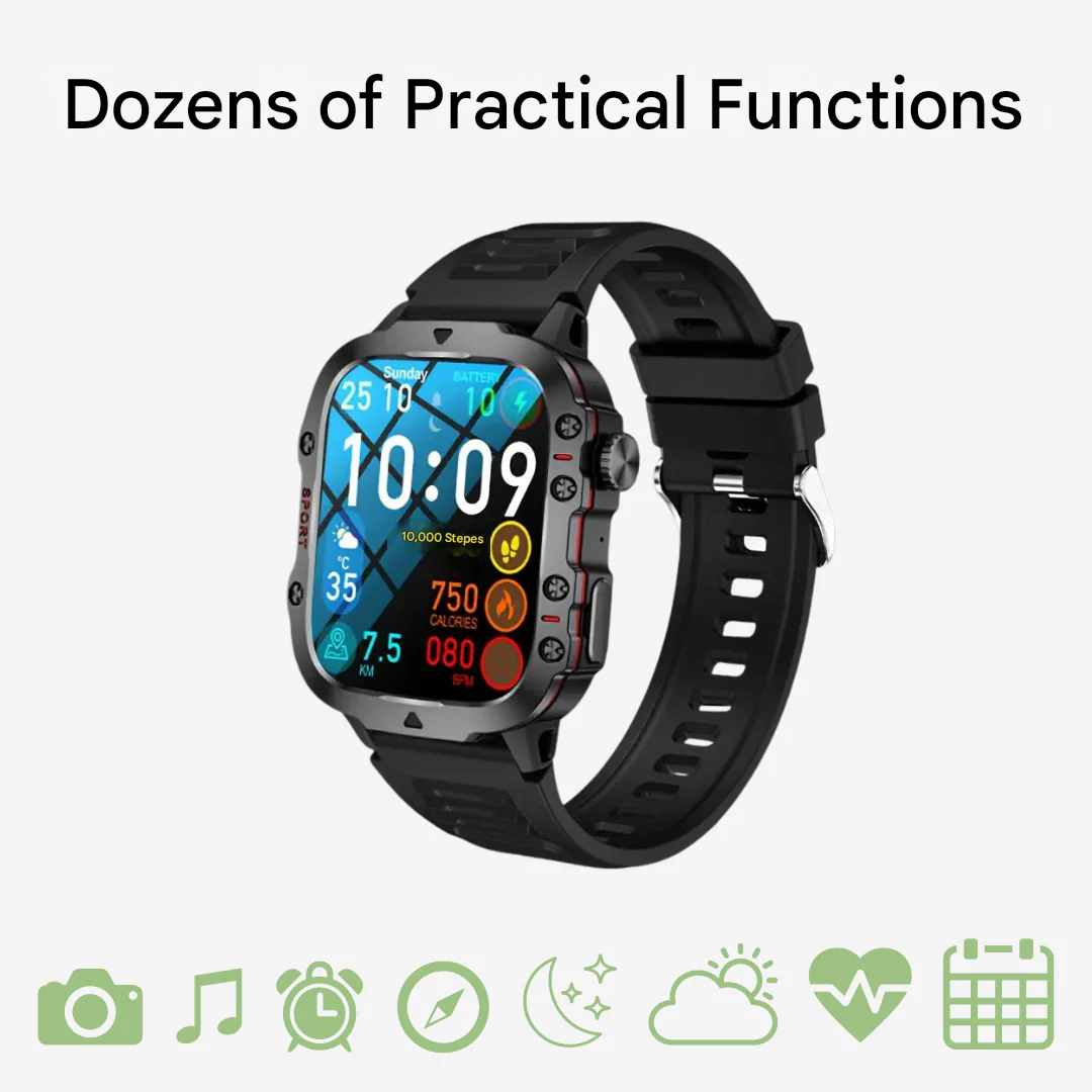 Waterproof Outdoor Smartwatch | Multifunctional Features