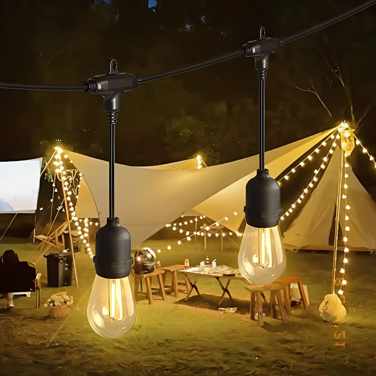All-Weather LED Fairy Lights - Waterproof Outdoor Lighting