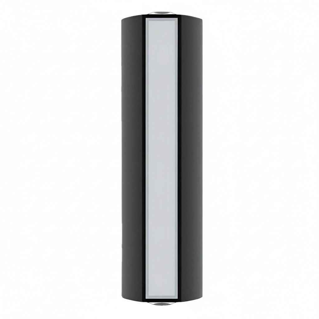 Sleek Black Outdoor LED Wall Light with Dual Beam
