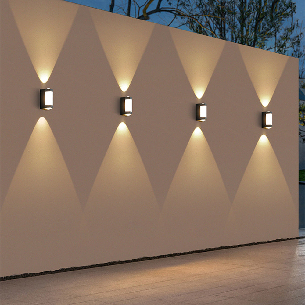 Stylish Dual-Glow Outdoor Wall Fixture with Weather Resistance