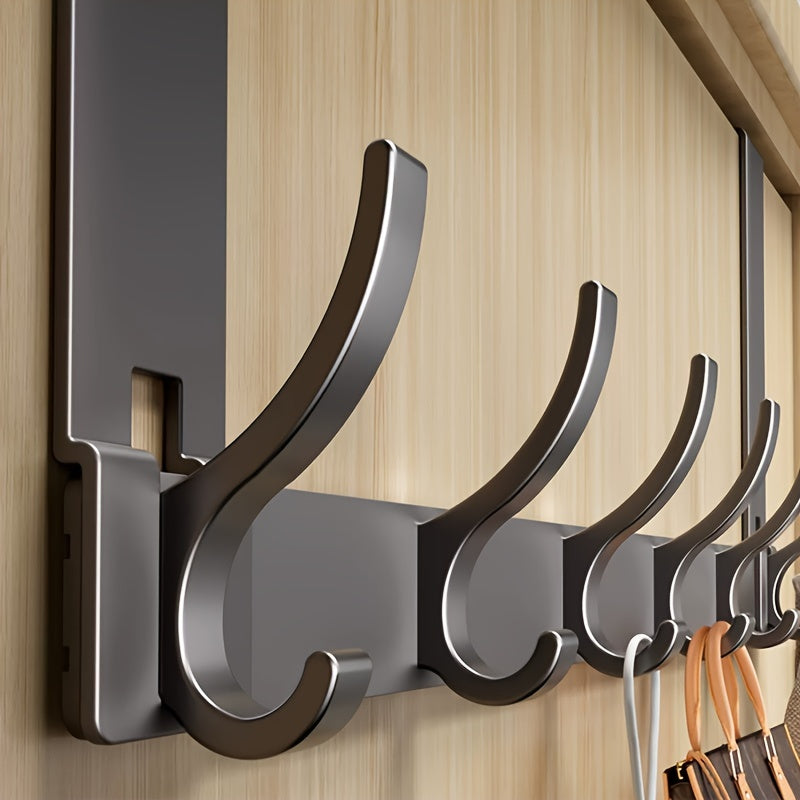 Space-Saving Over-Door Hook Organizer for Coats and More