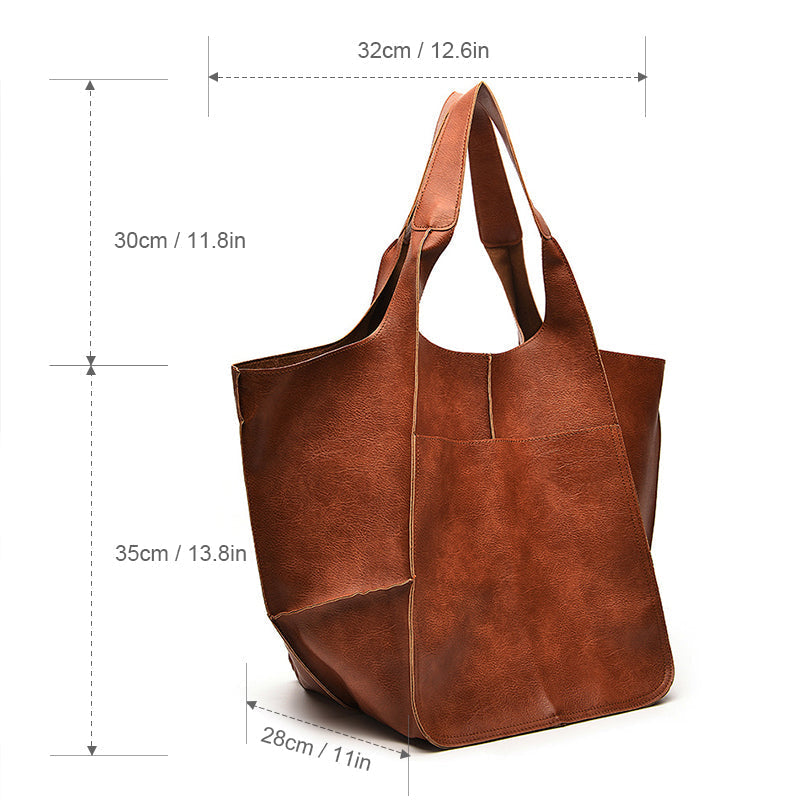 Spacious PU Leather Travel Tote for Effortless Adventures