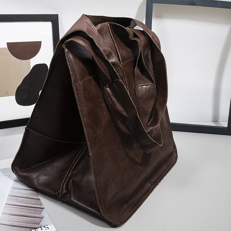 Spacious PU Leather Travel Tote for Effortless Adventures