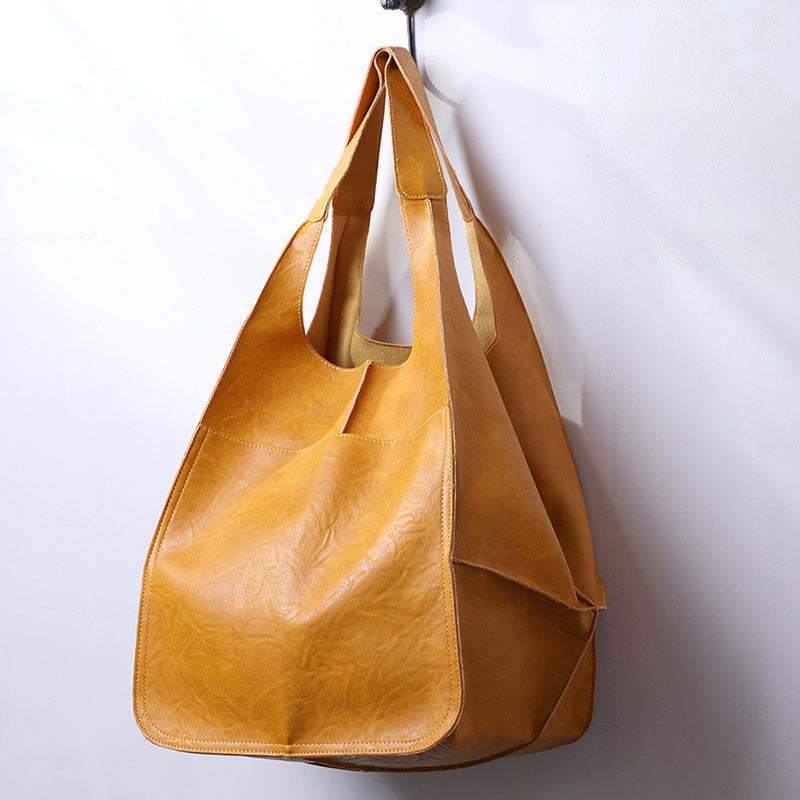 Spacious PU Leather Travel Tote for Effortless Adventures