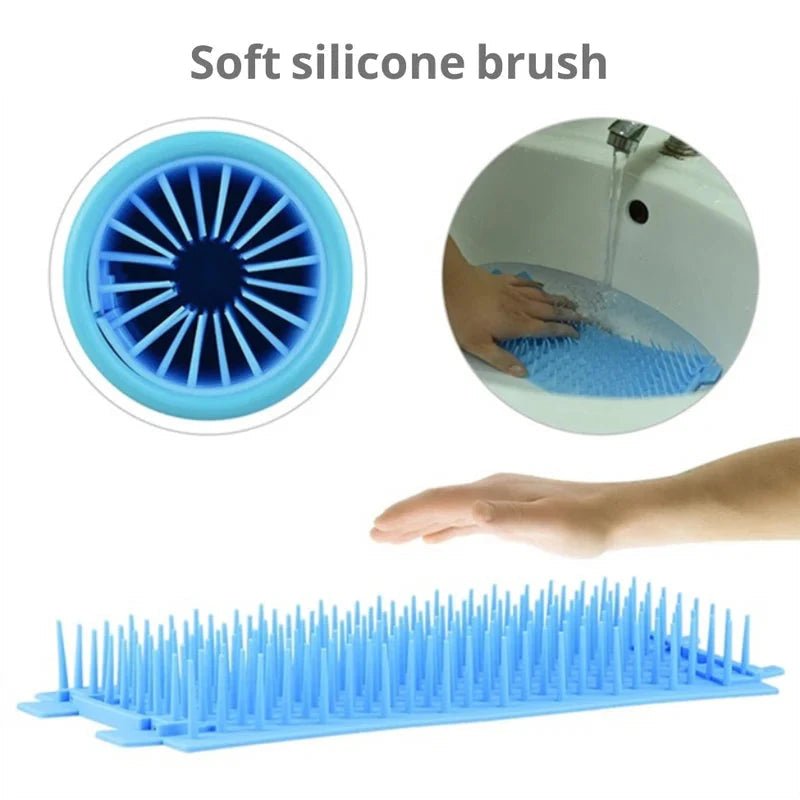 Pet Paw Hygiene System with Soft Cleaning Bristles