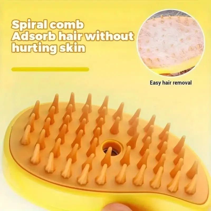 Pet Grooming Steam Brush for Effortless Coat Care