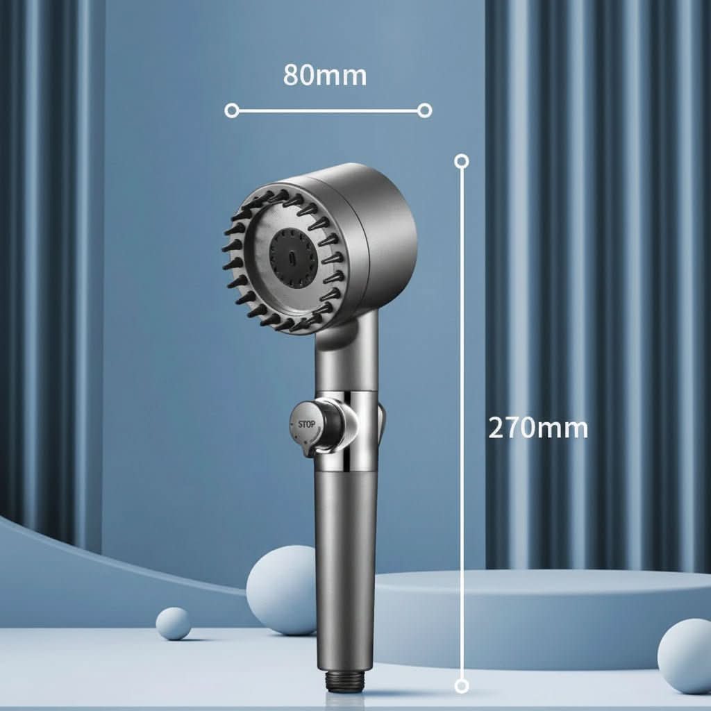 High-Pressure Shower Head with Water Filtration System