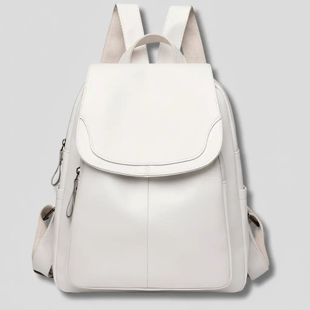 Women’s Anti-theft Backpack – Hidden Zipper in Embossed PU Leather