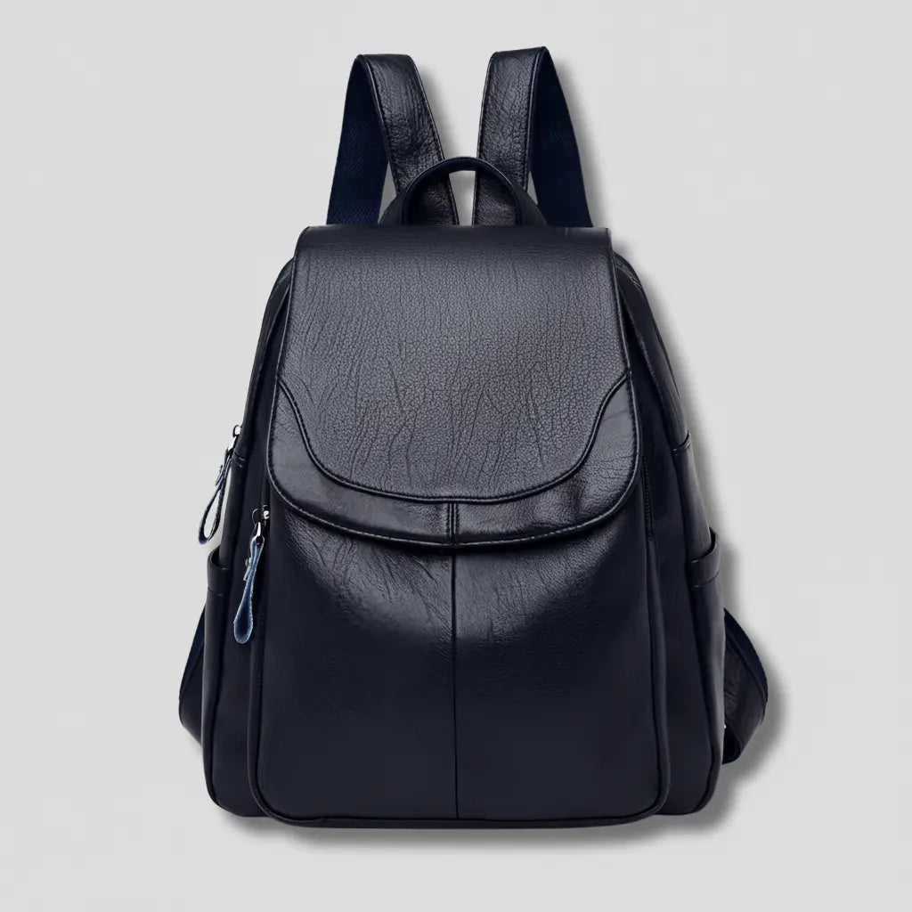 Women’s Anti-theft Backpack – Hidden Zipper in Embossed PU Leather