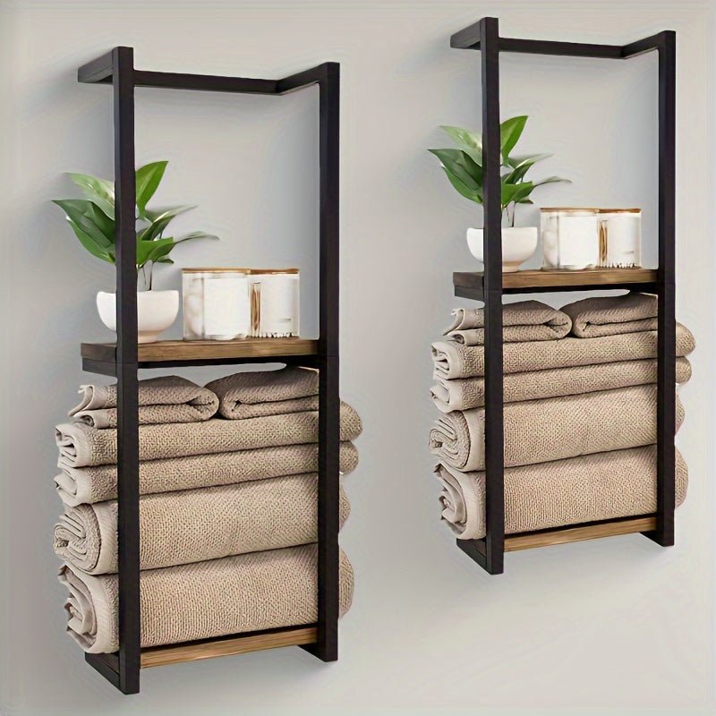Sleek Stainless Steel Wall Towel Rack for Modern Bathrooms