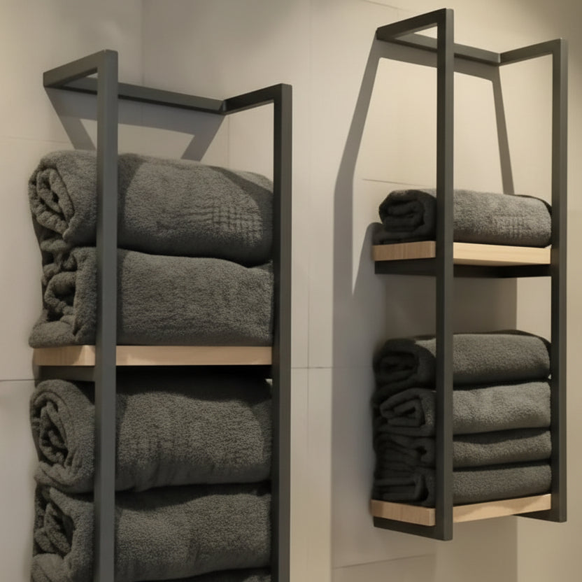 Sleek Stainless Steel Wall Towel Rack for Modern Bathrooms