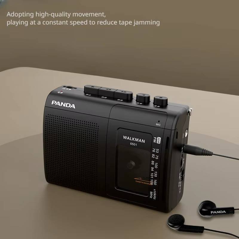 Retro Sound Mini Cassette Player with Radio & Recording Features