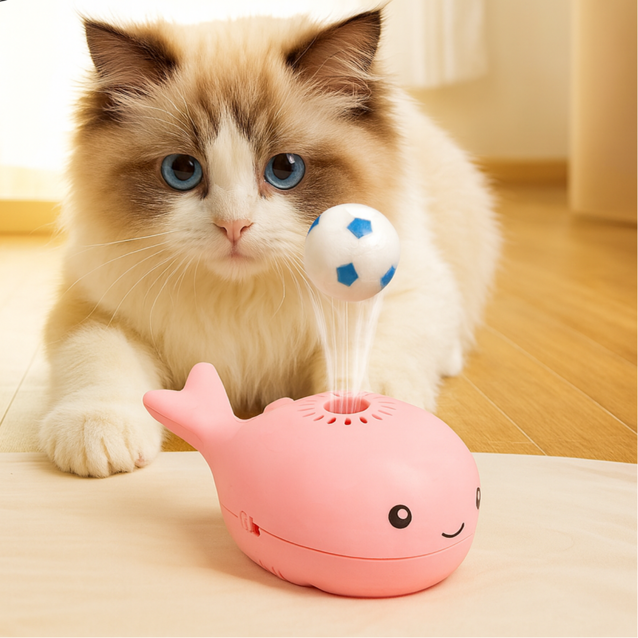 WhiskerWave - Interactive Floating Cat Ball for Endless Fun
