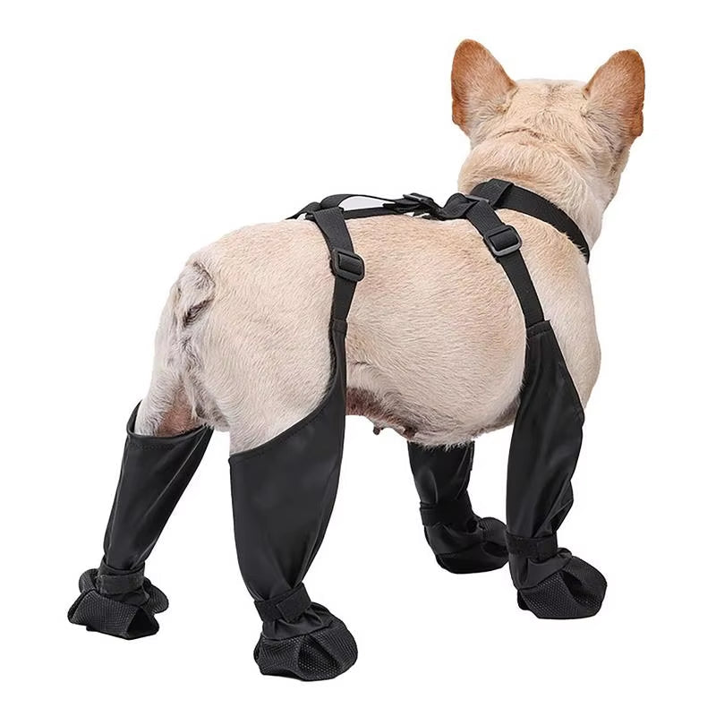 Waterproof Dog Boots with Rubber Sole for Paws