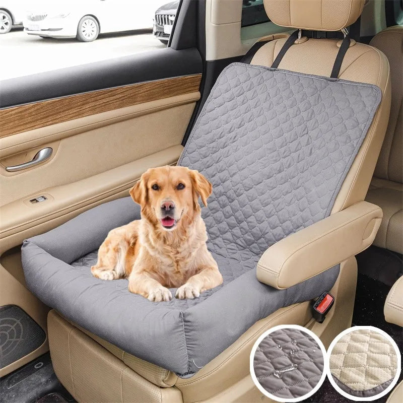 TravelBuddy - Waterproof Dog Car Seat Protector & Comfort Bed
