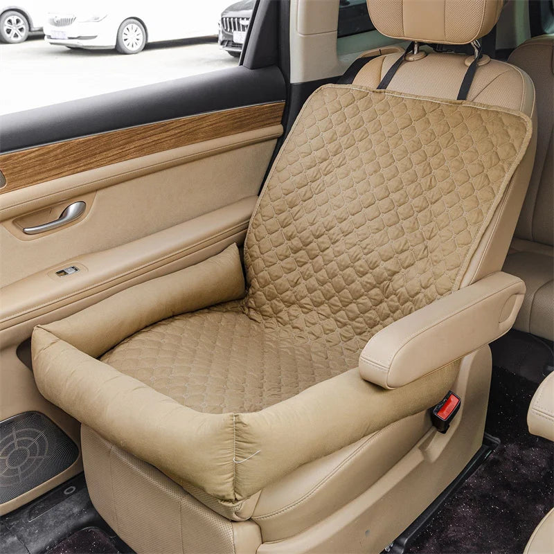 TravelBuddy - Waterproof Dog Car Seat Protector & Comfort Bed