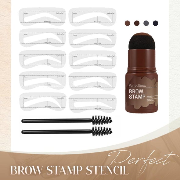 Eyebrow Stencil and Stamp Set for Perfect Shaping