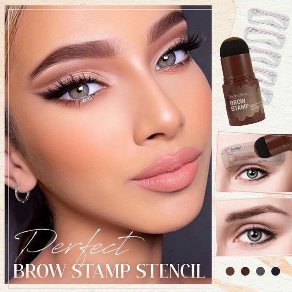 Eyebrow Stencil and Stamp Set for Perfect Shaping