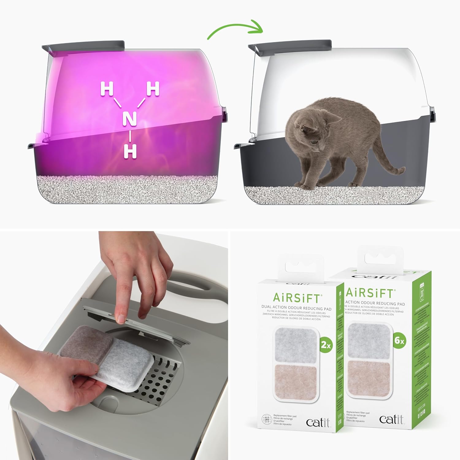 Ultimate Comfort XL Enclosed Cat Litter Box with Odor Shield