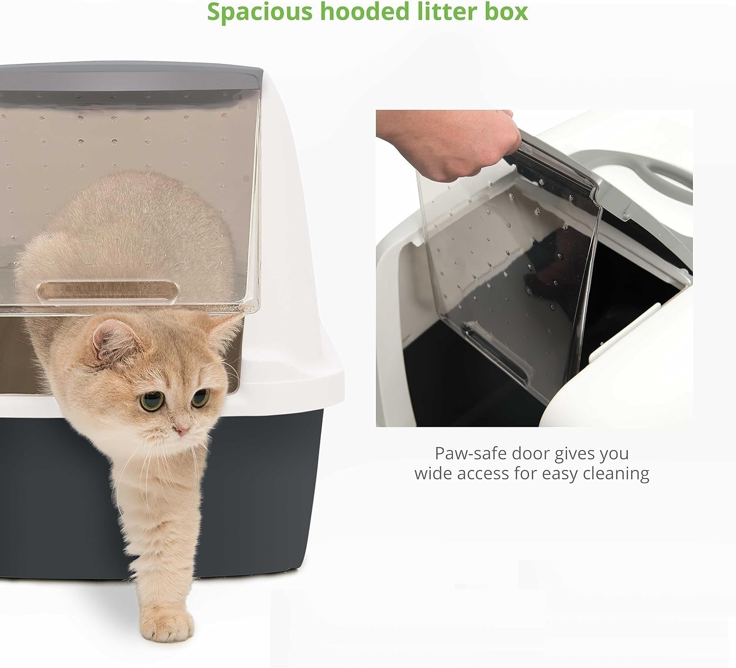 Ultimate Comfort XL Enclosed Cat Litter Box with Odor Shield