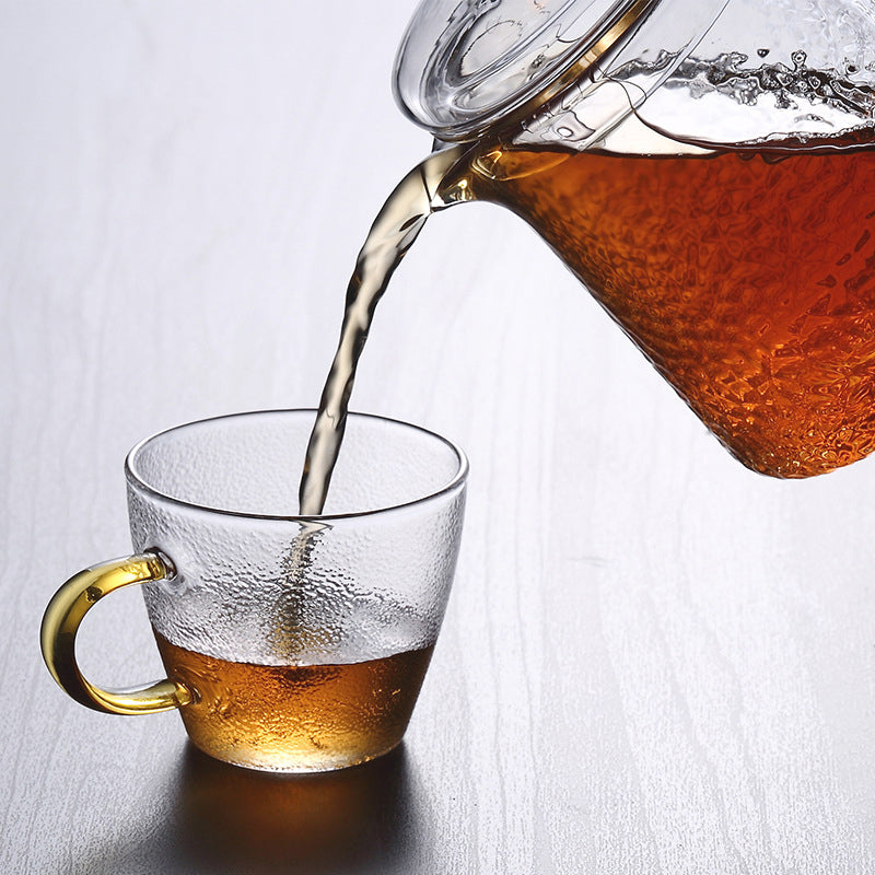 Elegant Crystal Tea Infuser with Golden Accents