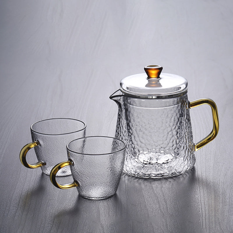 Elegant Crystal Tea Infuser with Golden Accents