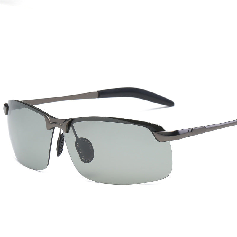 Photochromic Sports Sunglasses with UV400 Protection – Half Frame