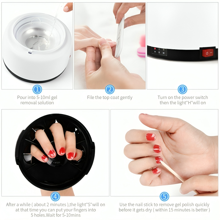 Nail Steamer Gel Removal Machine