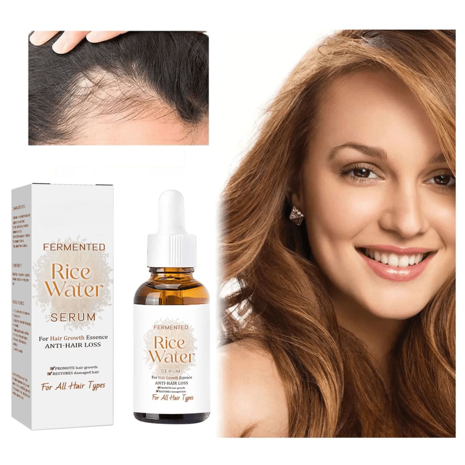 Japanese Fermented Rice Water Hair Serum for Pore Care