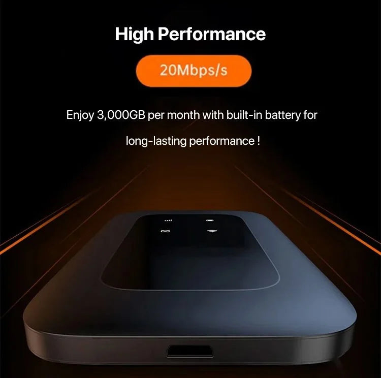 Compact 5G Mobile Wi-Fi Hub for Fast Internet on the Go