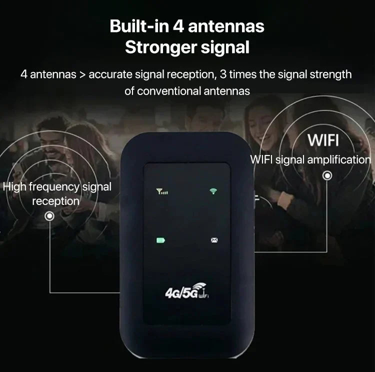 Compact 5G Mobile Wi-Fi Hub for Fast Internet on the Go