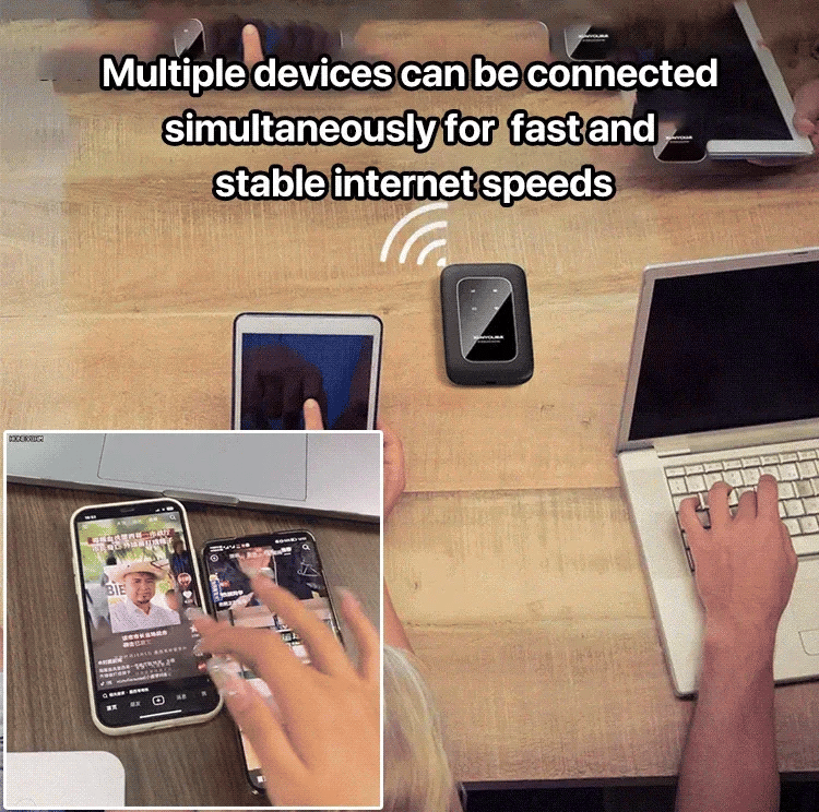 Compact 5G Mobile Wi-Fi Hub for Fast Internet on the Go