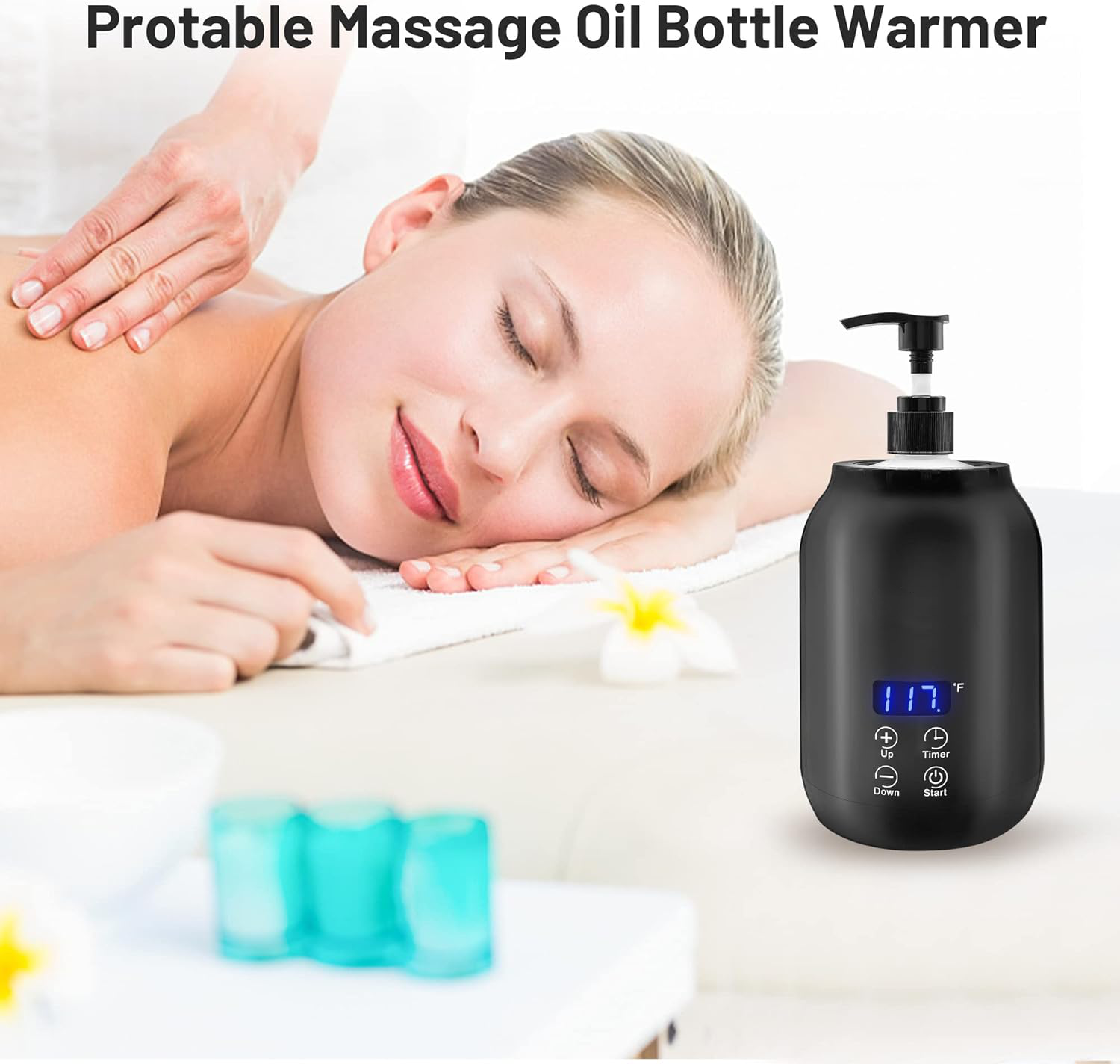 Compact Digital Massage Oil Heater with Temperature Control