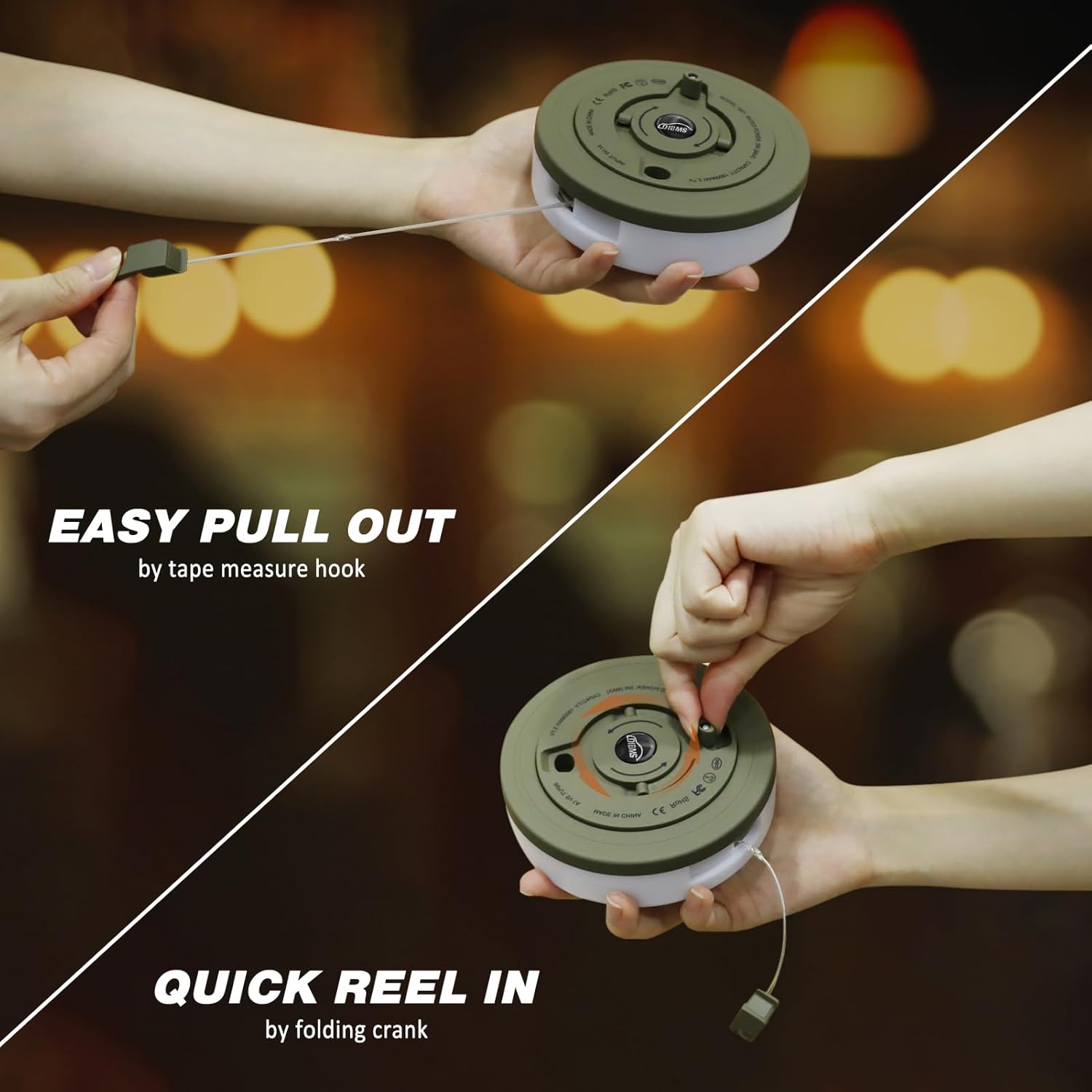 Versatile USB Rechargeable Outdoor String Lights - 10m Waterproof