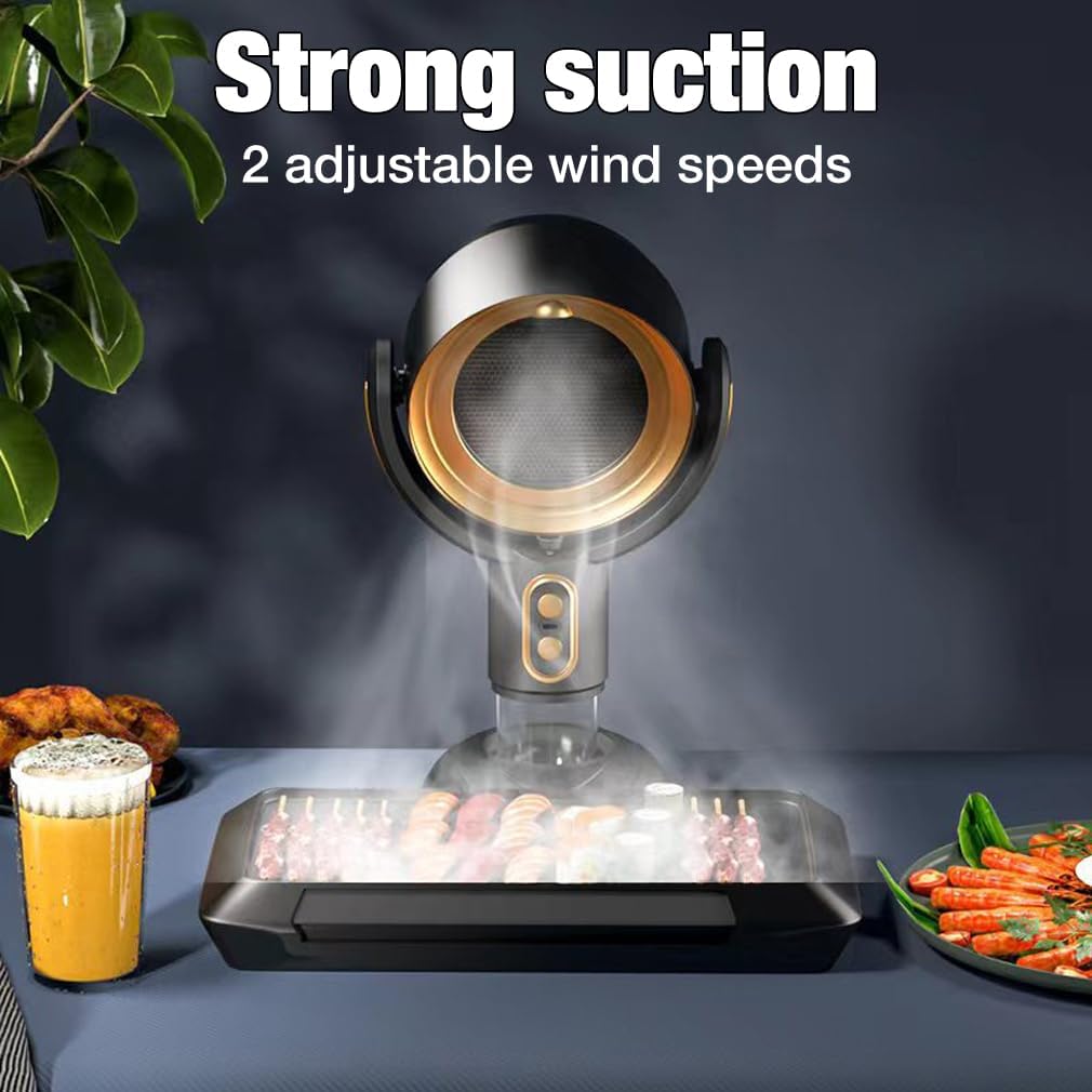 Compact Rechargeable Kitchen Air Purifier for Smoke & Odors