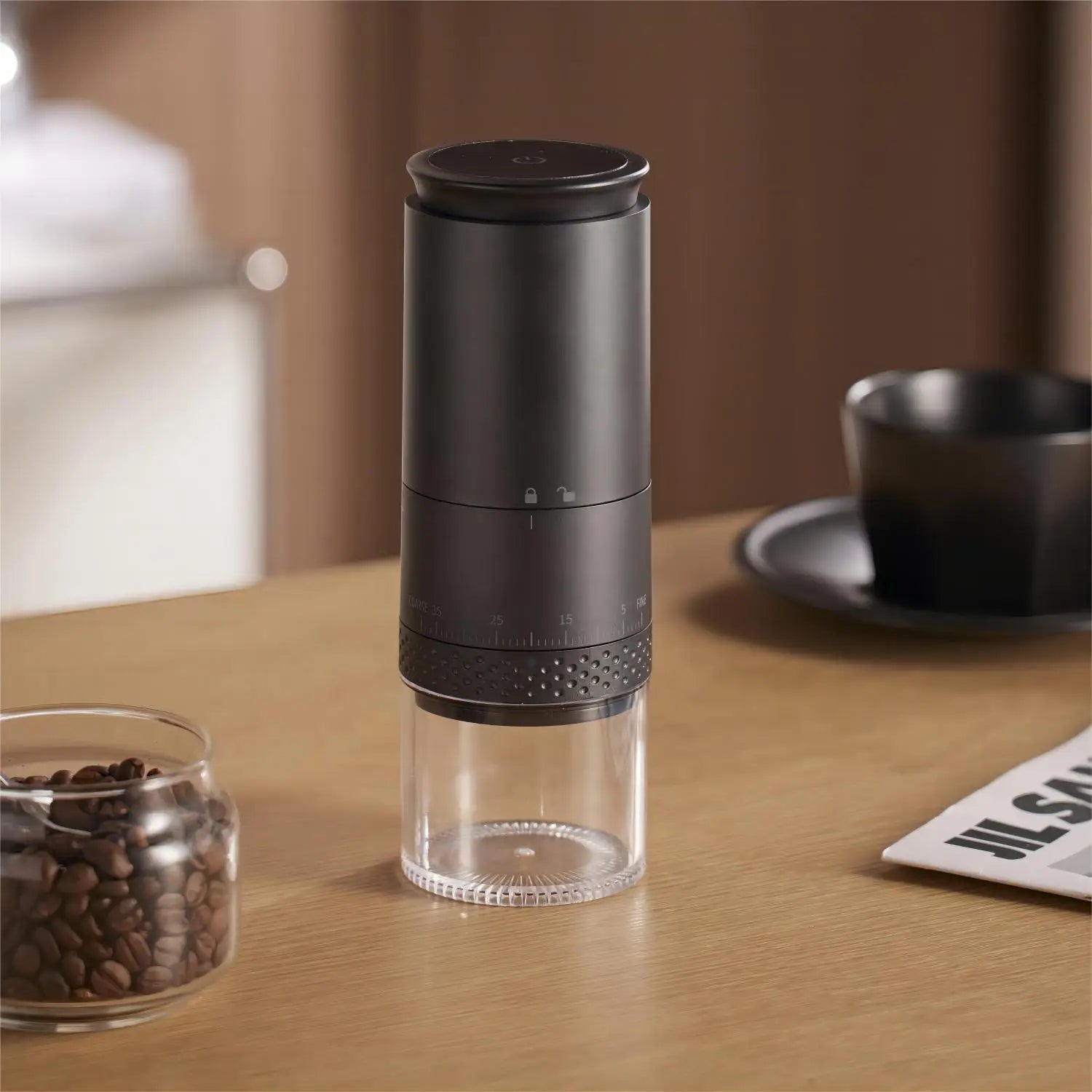 Portable Rechargeable Coffee Grinder with Adjustable Settings