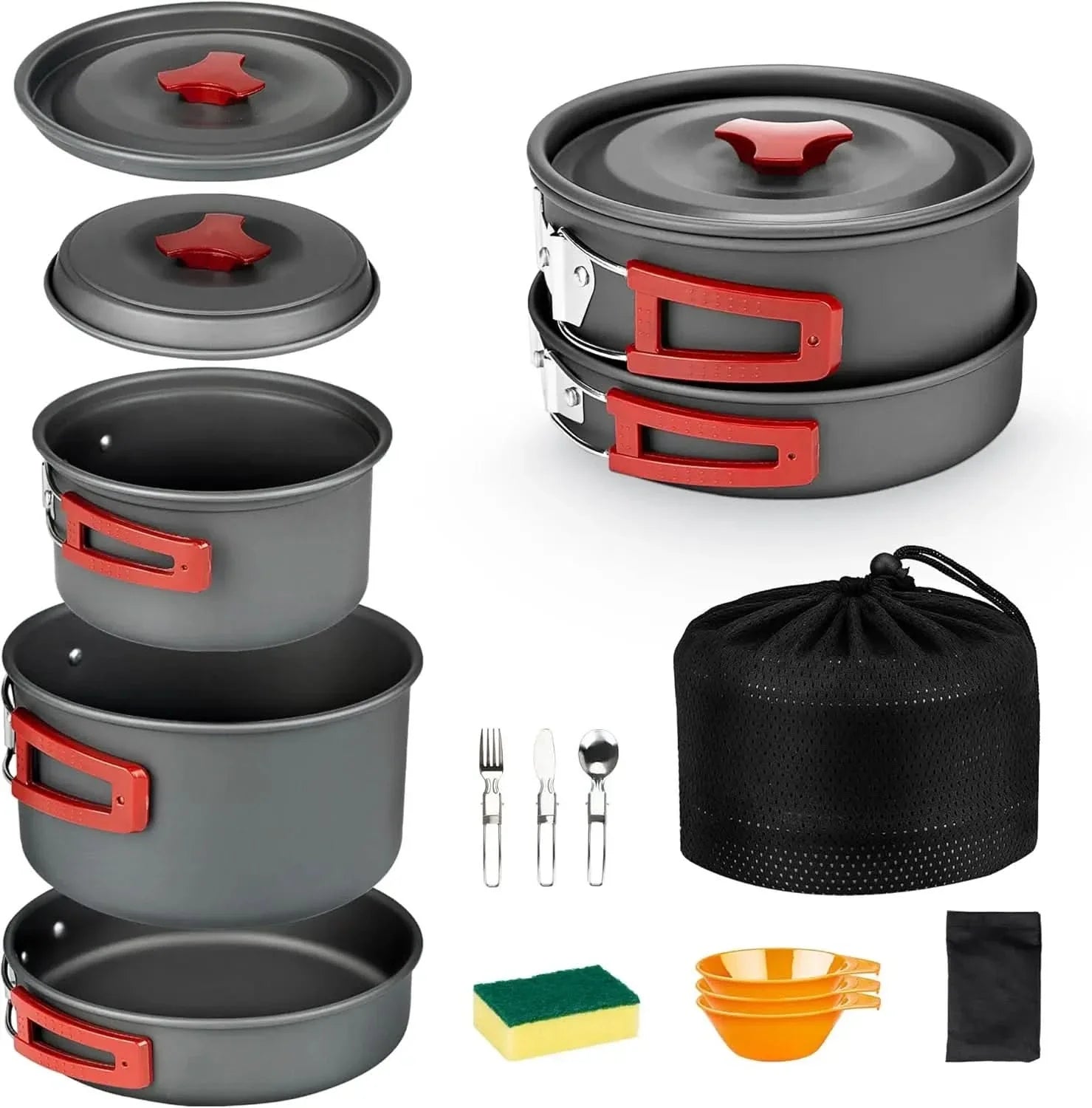 Compact Outdoor Cooking Set for Daily Adventures