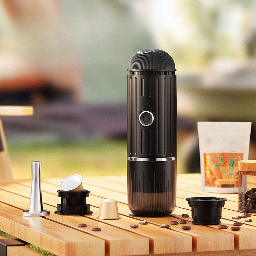 Travel-Ready Espresso Maker – 19-Bar Pressure Coffee Brewer with USB-C Charging
