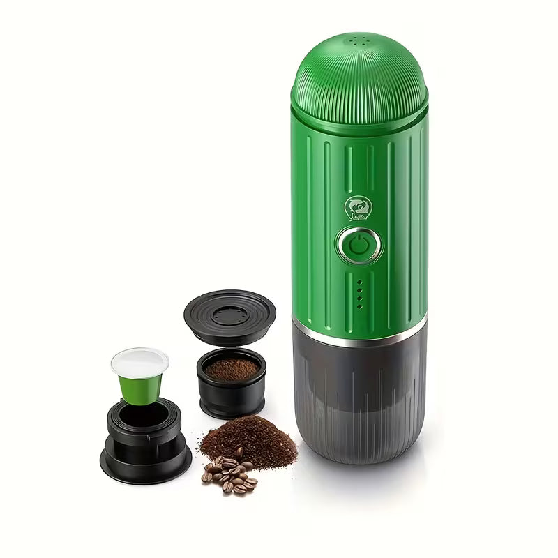 Travel-Ready Espresso Maker – 19-Bar Pressure Coffee Brewer with USB-C Charging