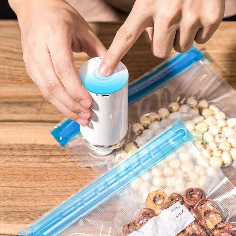 Rechargeable Portable Food Sealer for Quick Airtight Storage