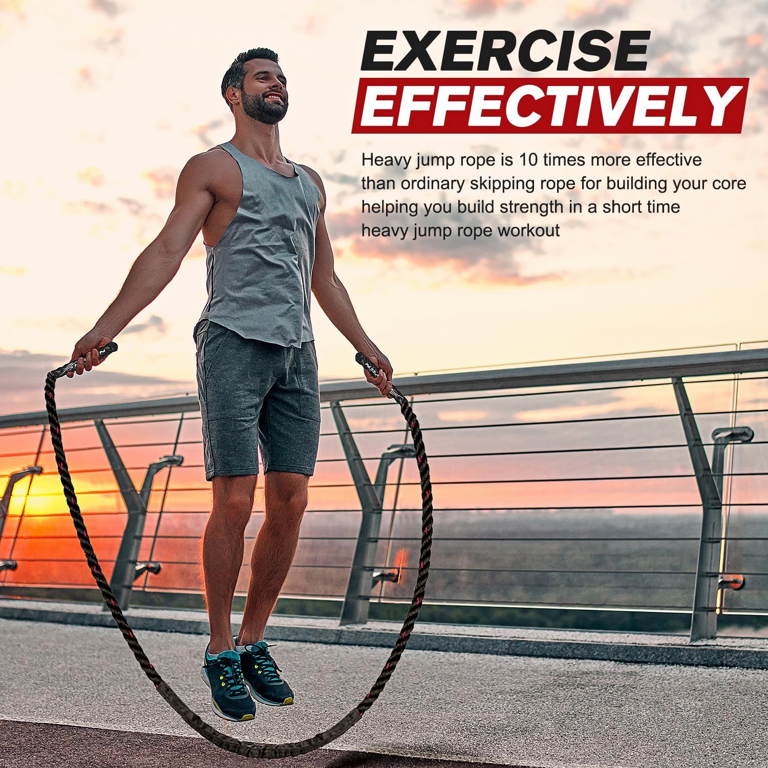 Elevate Your Fitness with the ProFlex Adjustable Weighted Jump Rope