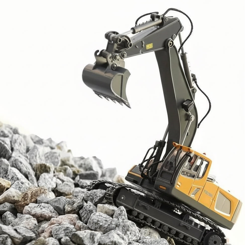 Remote Control Excavator Toy with Movable Arm – 2.4GHz RC Digger
