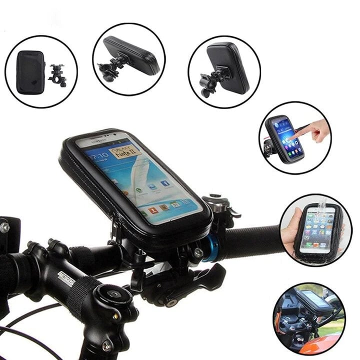 Universal Waterproof Touchscreen Bike Mount for Power Banks