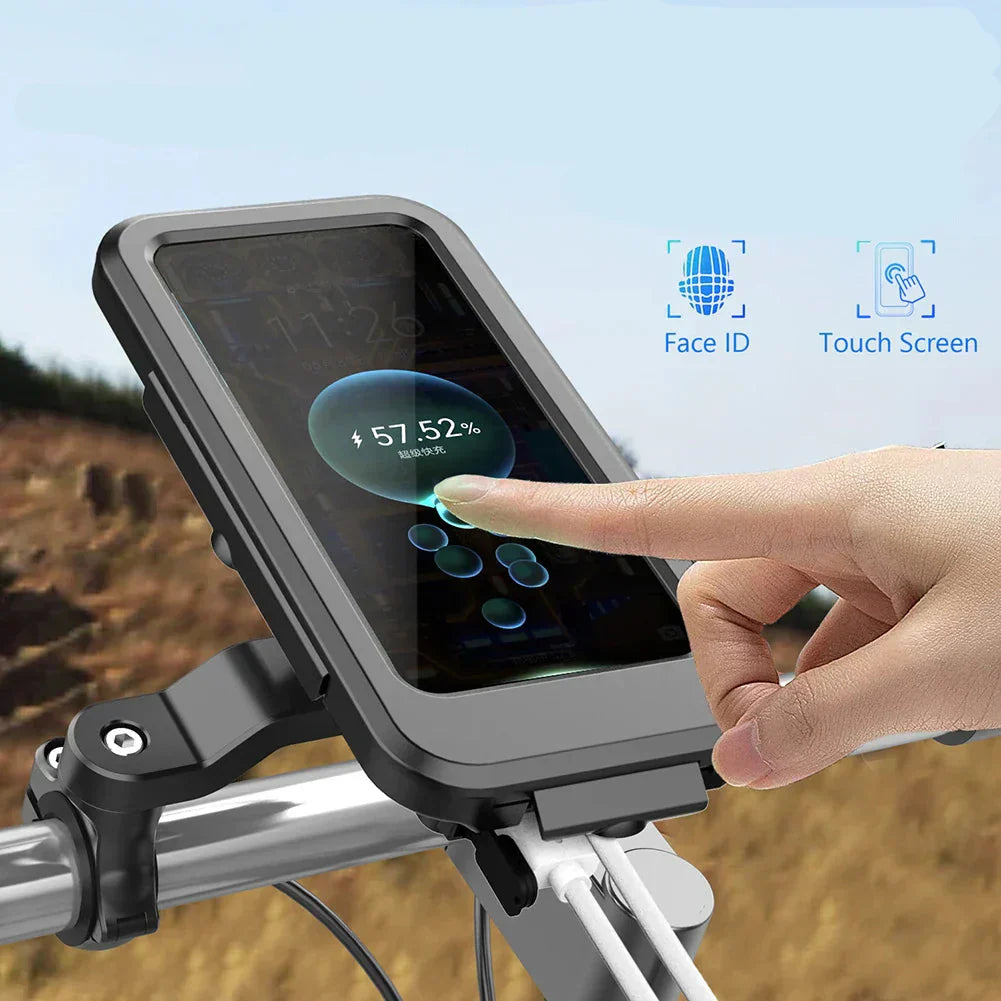 Universal Waterproof Touchscreen Bike Mount for Power Banks