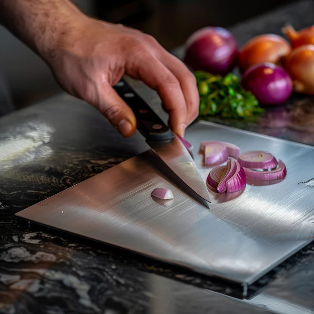 Durable Stainless Steel Chopping Surface for Effortless Prep