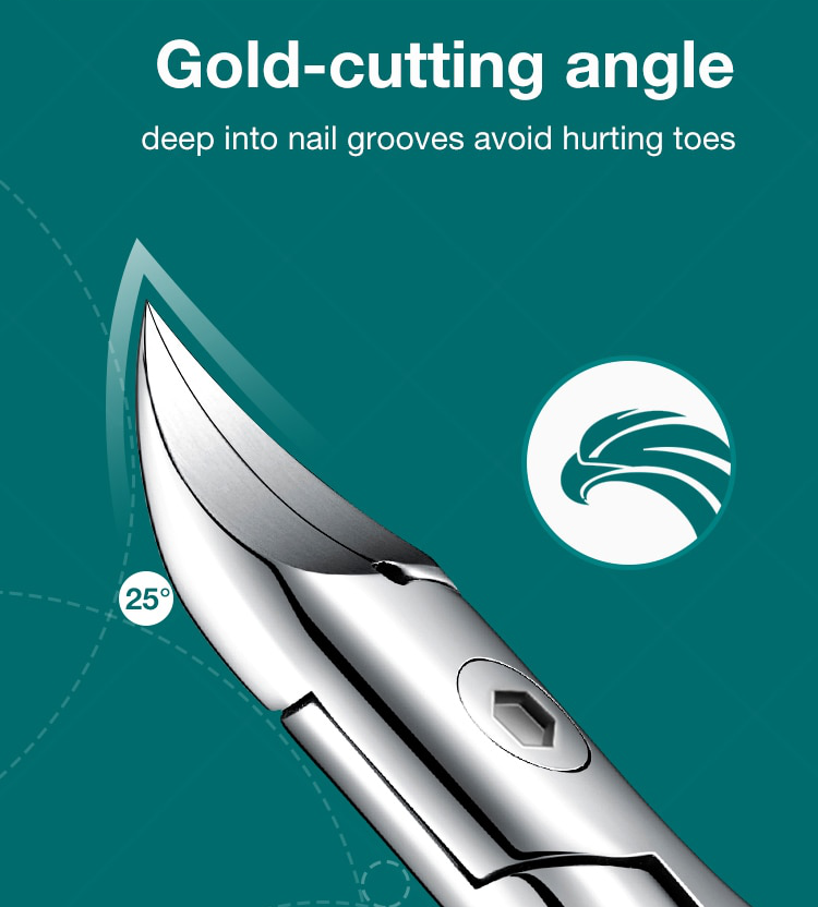Ergonomic Nail Clippers for Thick Toenails - Precision Design