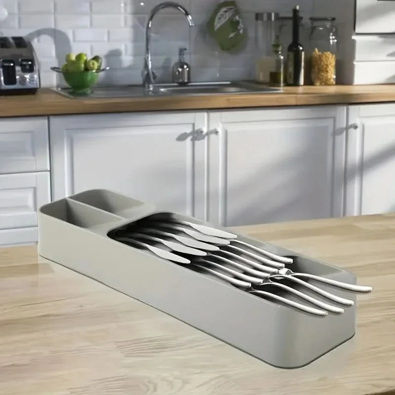Kitchen Drawer Organizer with Multiple Compartments